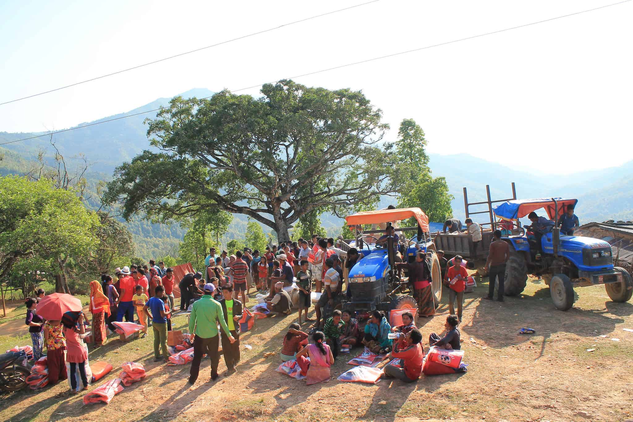 Relief Help to Nepal Earthquake Victims in Villages