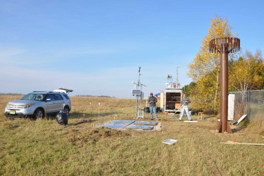 CREST-SAFE Snow site, installing Snow pillows and Guages