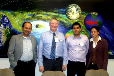 With NESDIS/STAR Director with my students